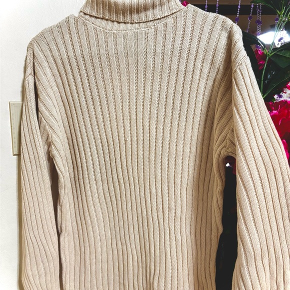 Fashion Nova Sweaters - Fashion Nova Cream Ribbed Turtleneck Sweater